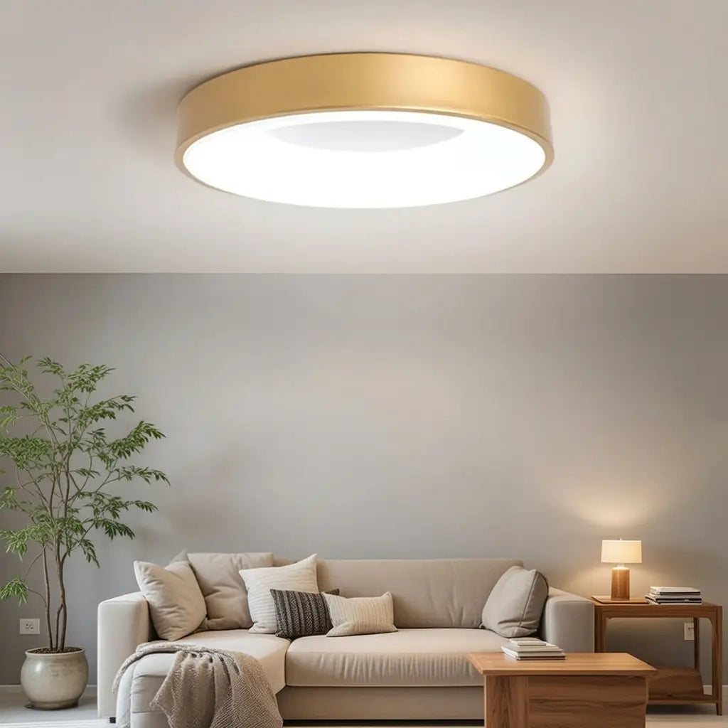 Solace Modern Hollow Ring LED Flush Mount Ceiling Light