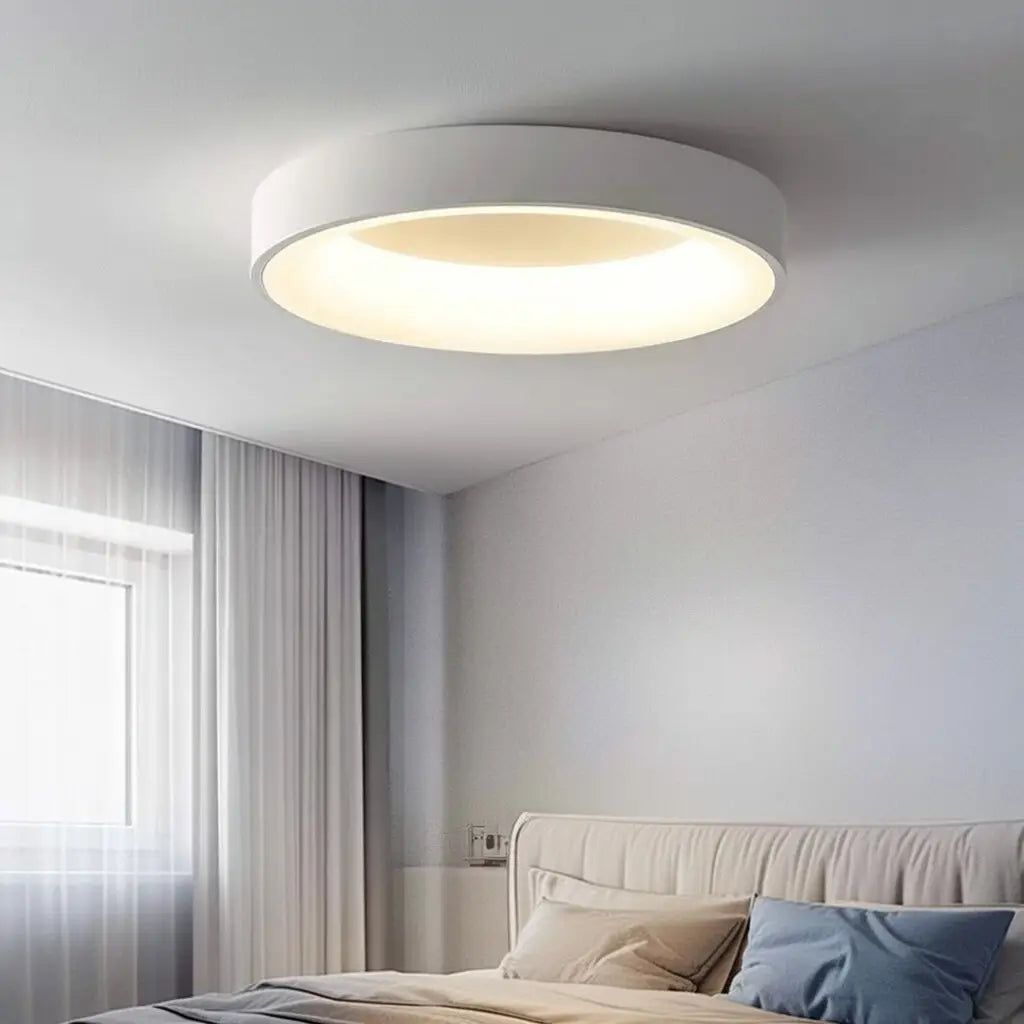 Solace Modern Hollow Ring LED Flush Mount Ceiling Light