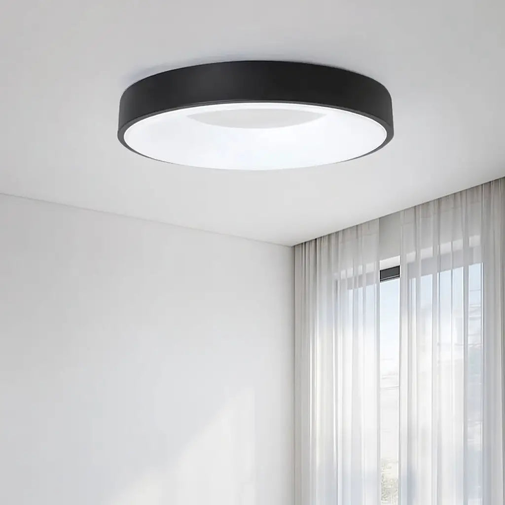 Solace Modern Hollow Ring LED Flush Mount Ceiling Light