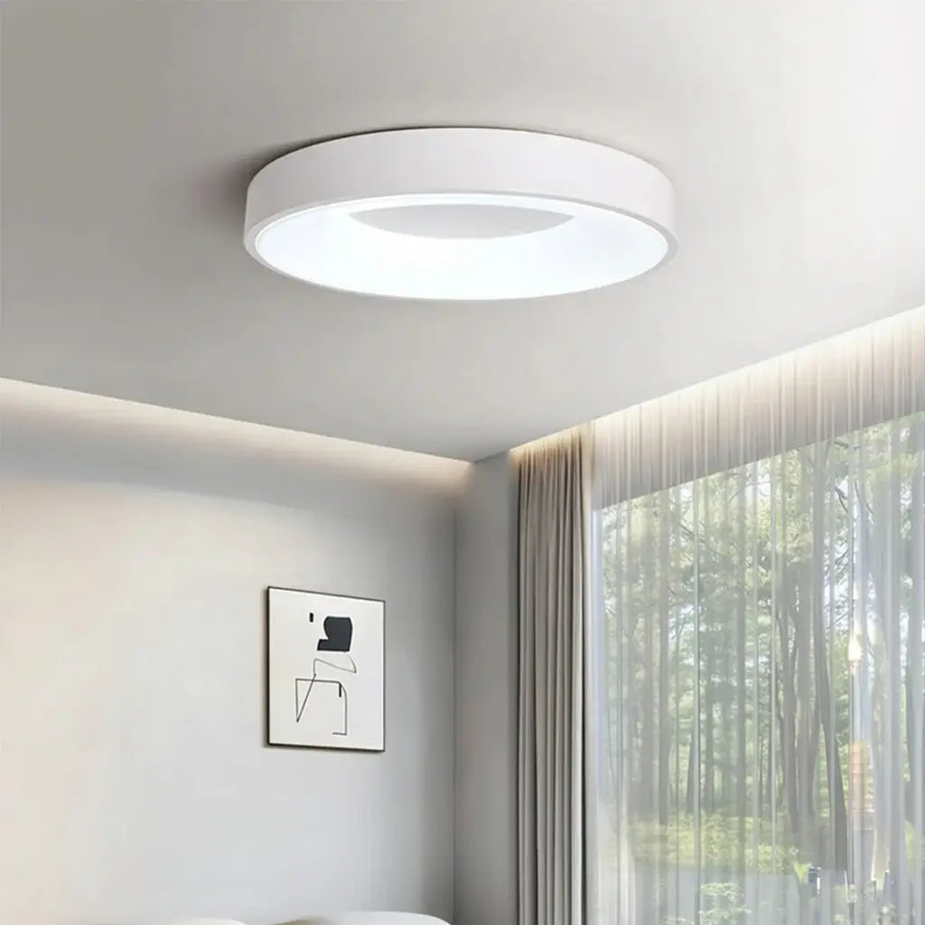 Solace Modern Hollow Ring LED Flush Mount Ceiling Light