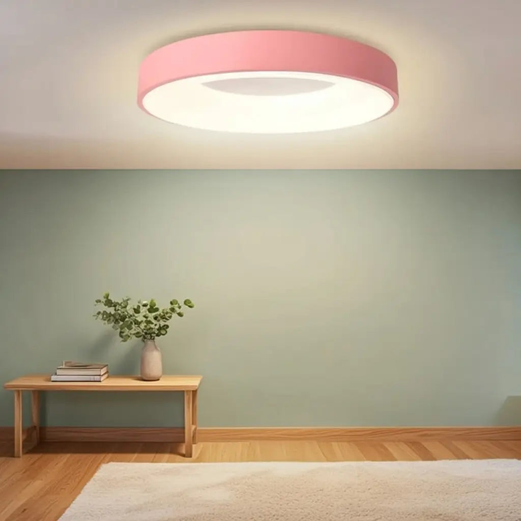 Solace Modern Hollow Ring LED Flush Mount Ceiling Light