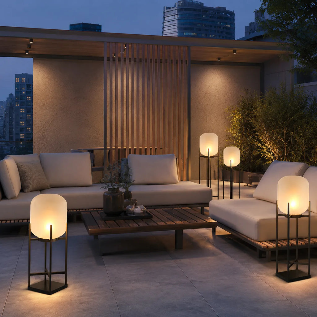 Zora IP65 Solar LED Outdoor Lantern Floor Lamp