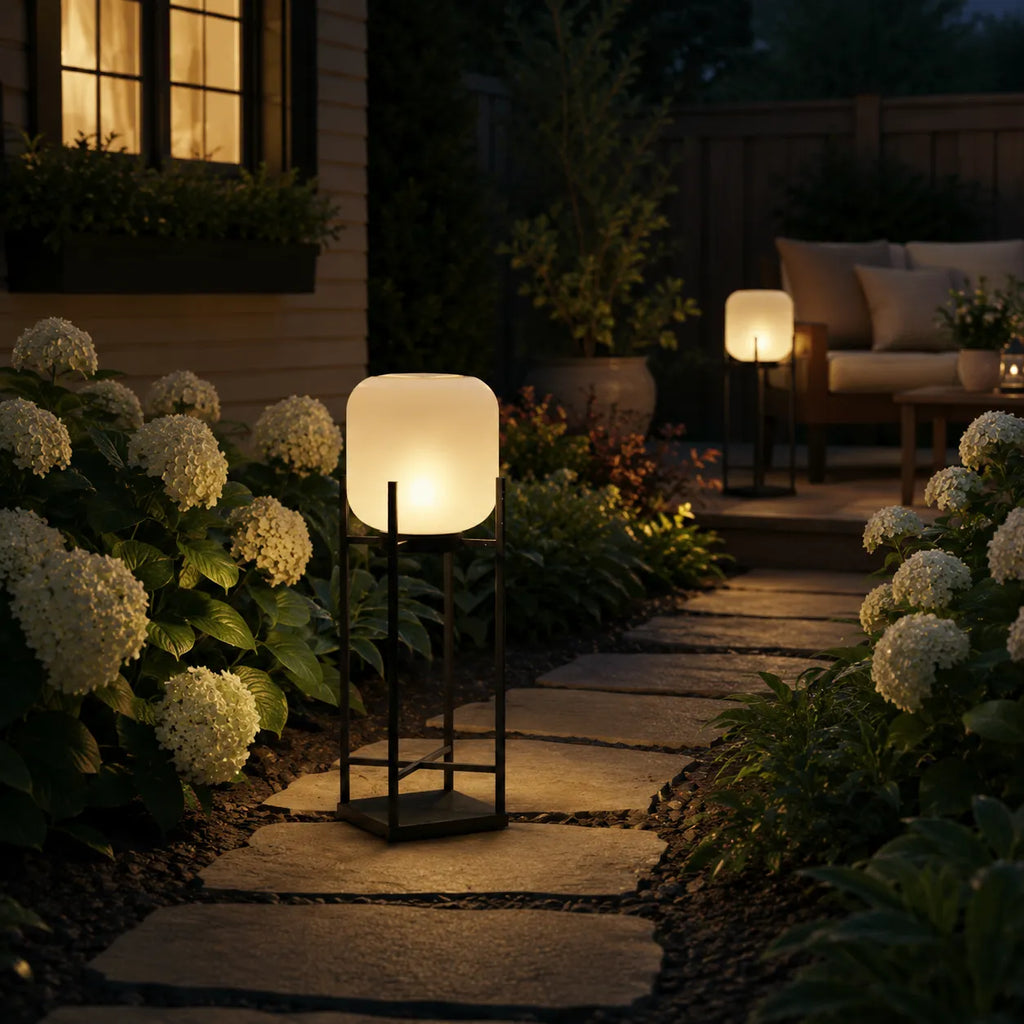Zora IP65 Solar LED Outdoor Lantern Floor Lamp