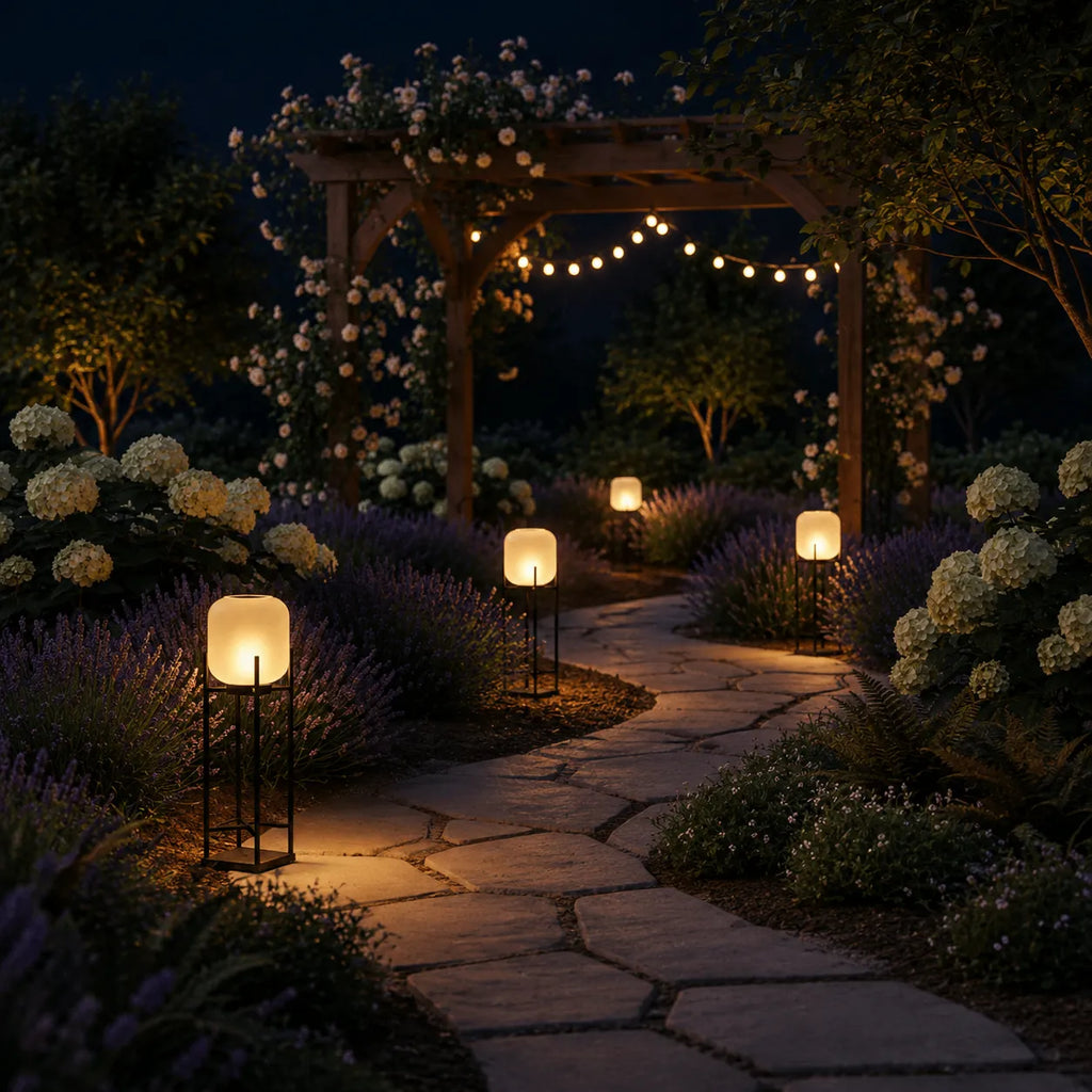 Zora IP65 Solar LED Outdoor Lantern Floor Lamp