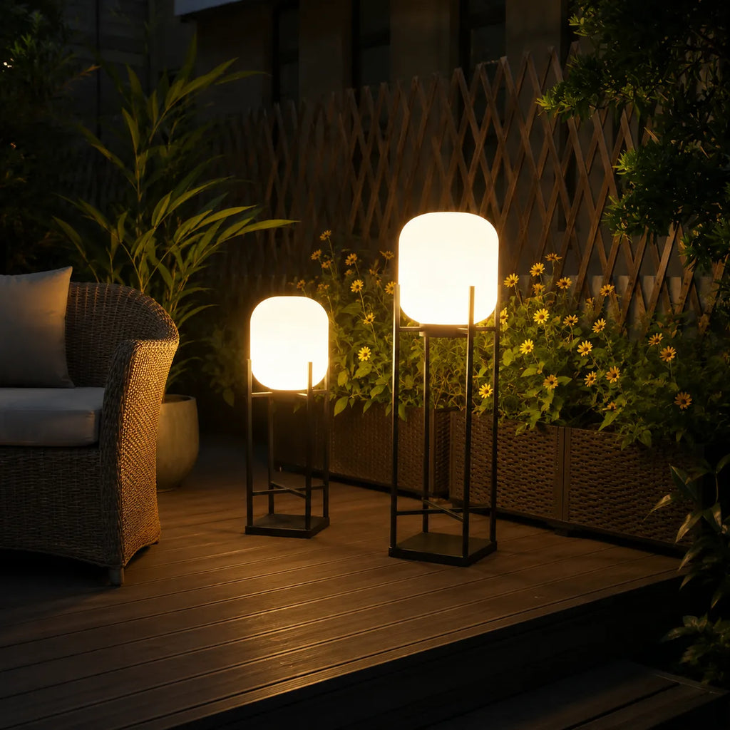 Zora IP65 Solar LED Outdoor Lantern Floor Lamp