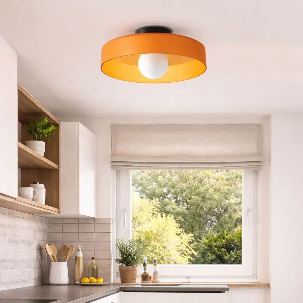 Aura Mid-Century Glass Orb Wall & Ceiling Light