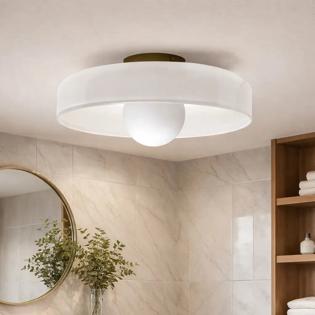 Aura Mid-Century Glass Orb Wall & Ceiling Light