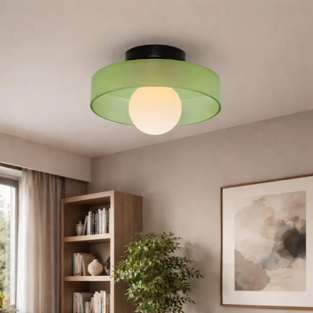 Aura Mid-Century Glass Orb Wall & Ceiling Light