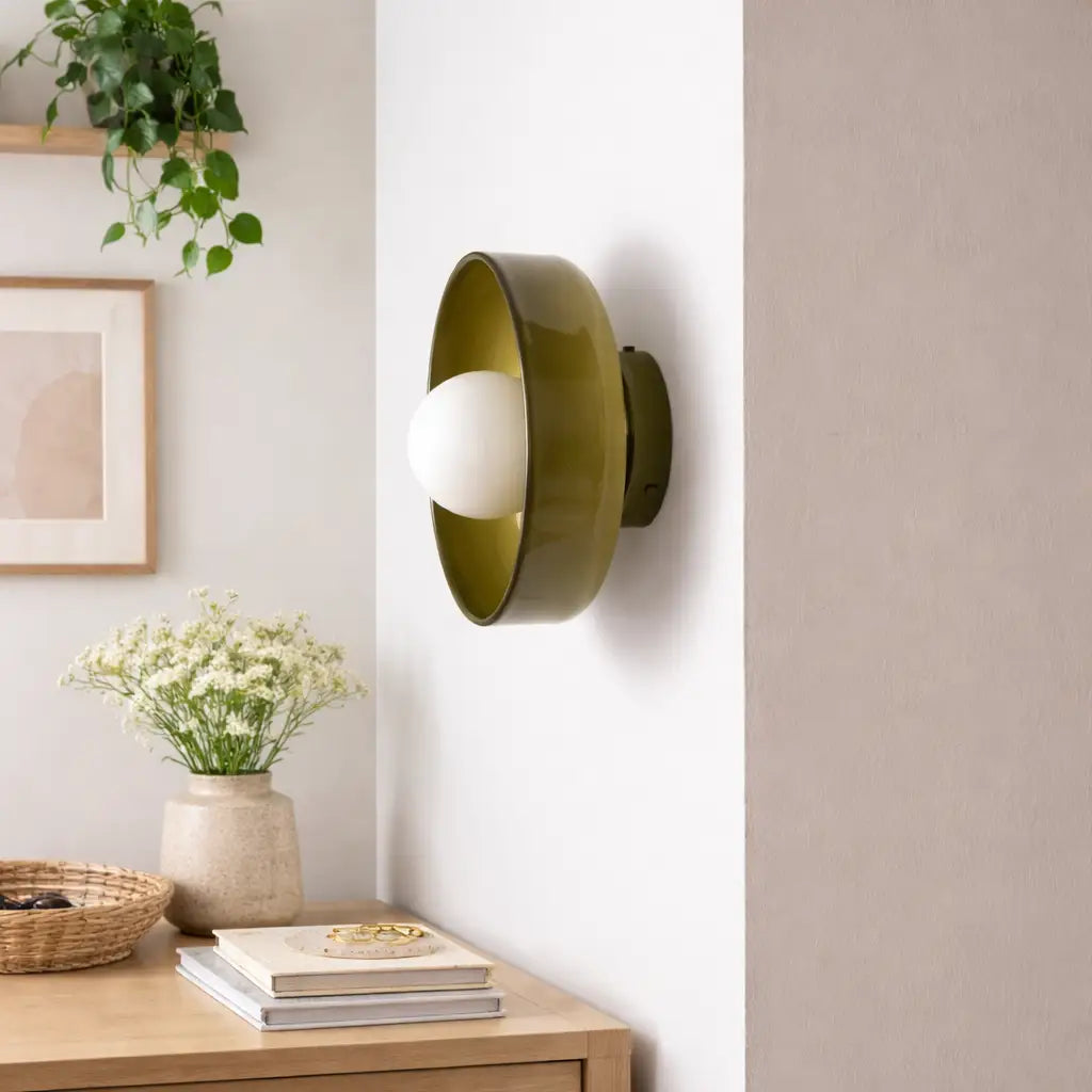 Aura Mid-Century Glass Orb Wall & Ceiling Light