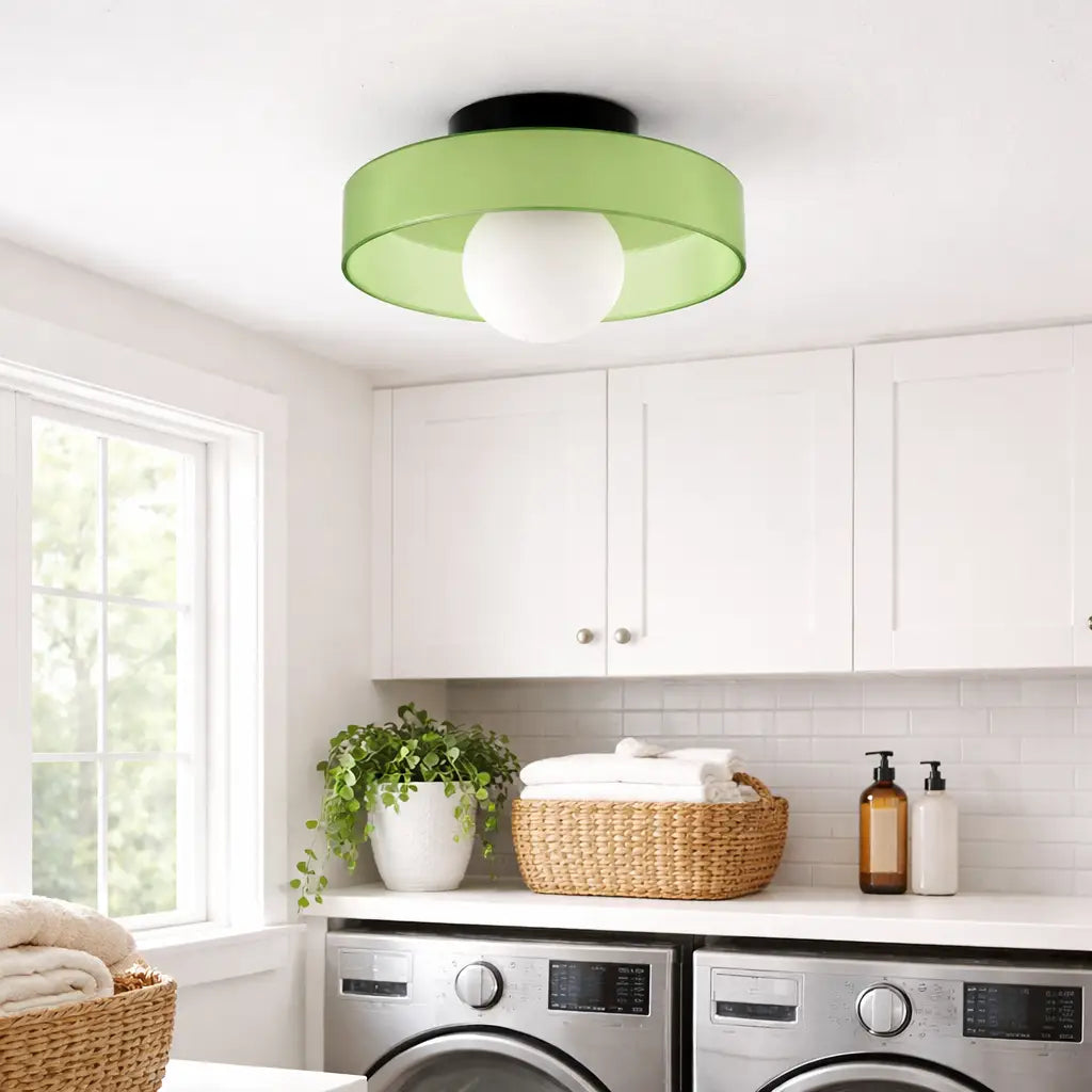 Aura Mid-Century Glass Orb Wall & Ceiling Light