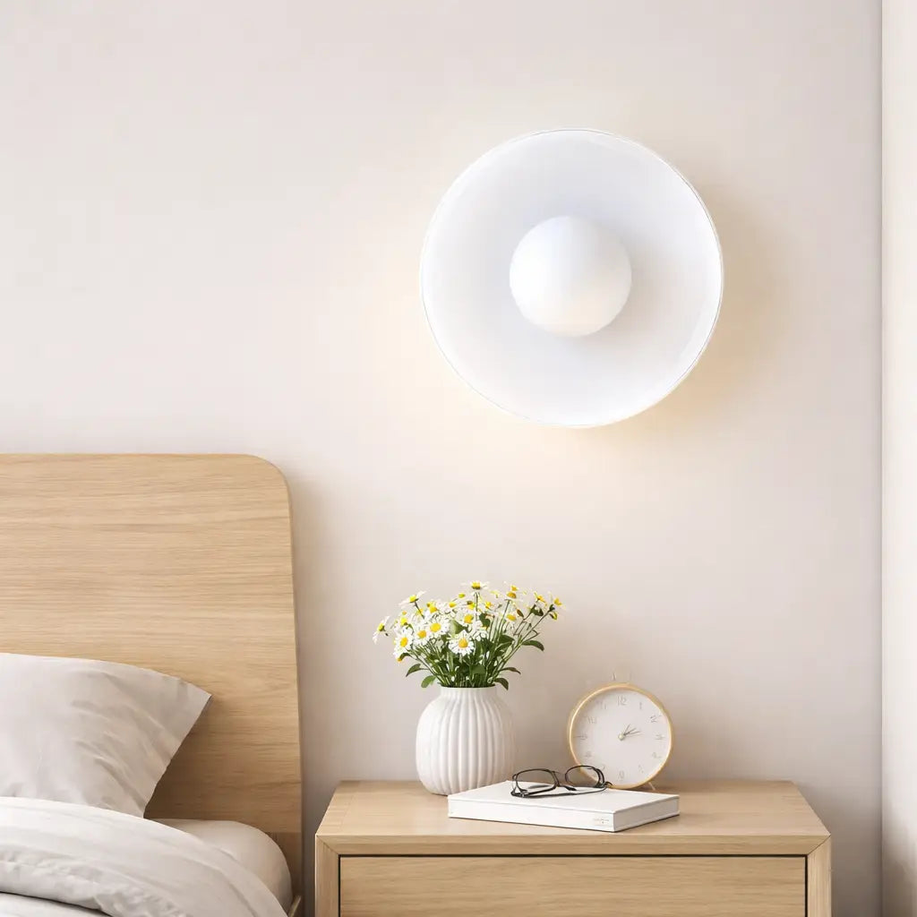 Aura Mid-Century Glass Orb Wall & Ceiling Light