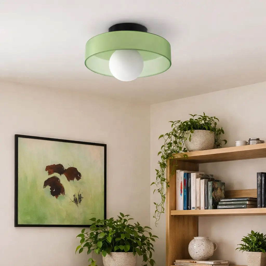 Aura Mid-Century Glass Orb Wall & Ceiling Light