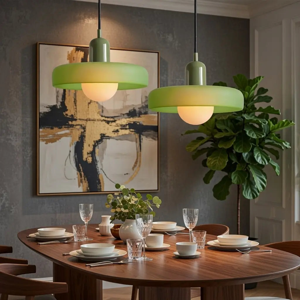 Sonnet Bauhaus Coloured Glass Pendant Light