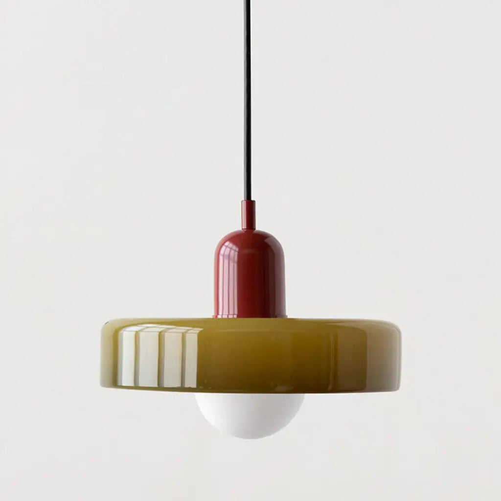 Sonnet Bauhaus Coloured Glass Pendant Light