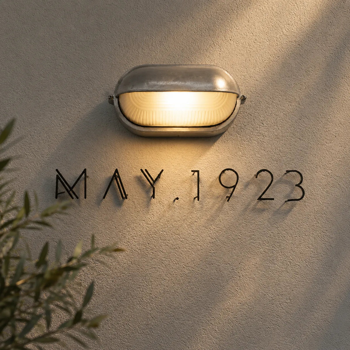 Strata Industrial Ribbed Glass Outdoor Bulkhead Wall Light