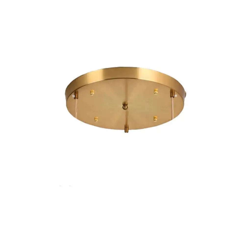 Tonic Vintage Ribbed Glass & Brass Pendant Light