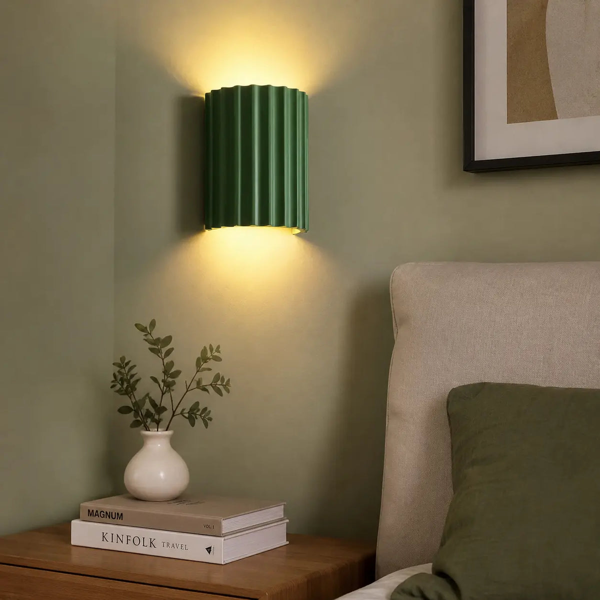 Maeve Minimalist Textured Transparent Resin Wall Light
