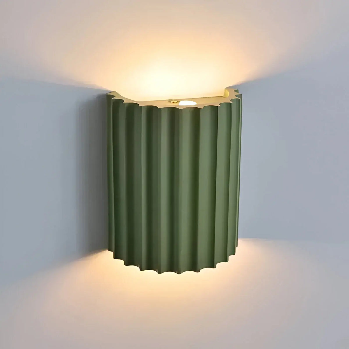 Maeve Minimalist Textured Transparent Resin Wall Light