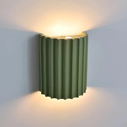 Transparent Resin Wall Sconce with Ambient Glow