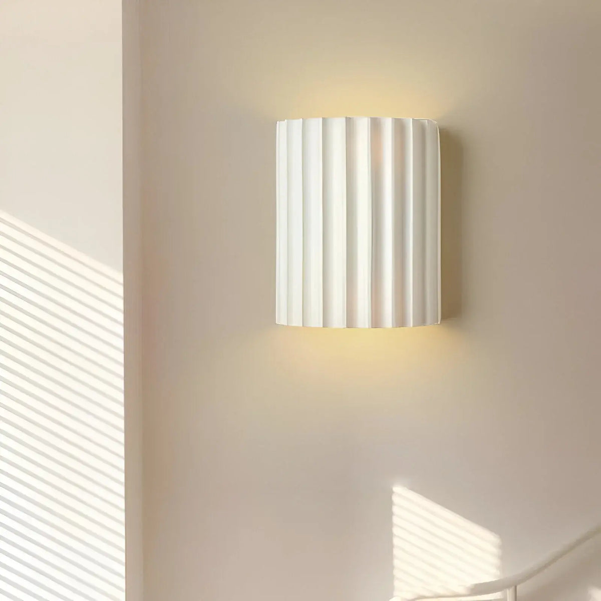 Maeve Minimalist Textured Transparent Resin Wall Light