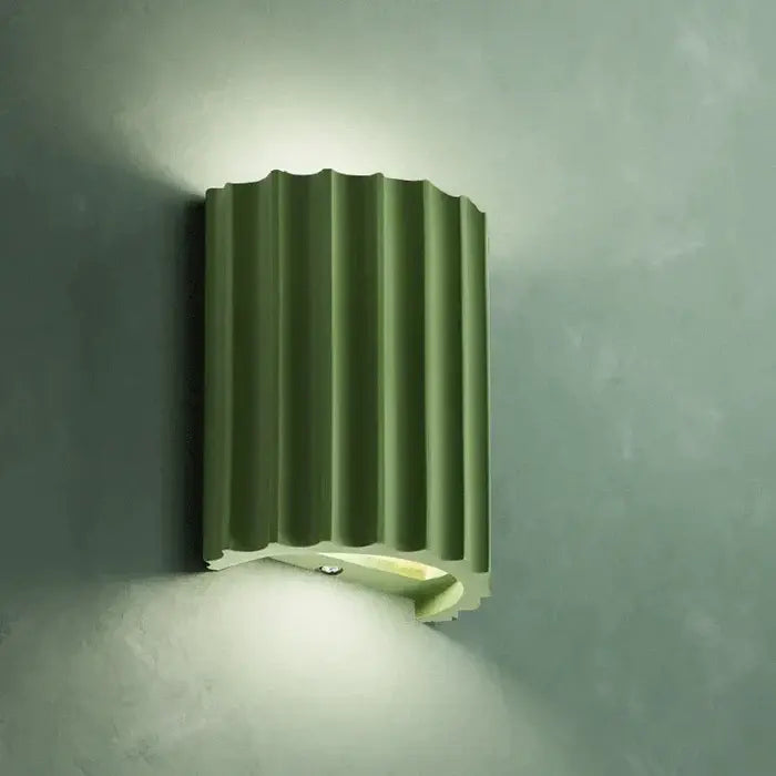 Maeve Minimalist Textured Transparent Resin Wall Light