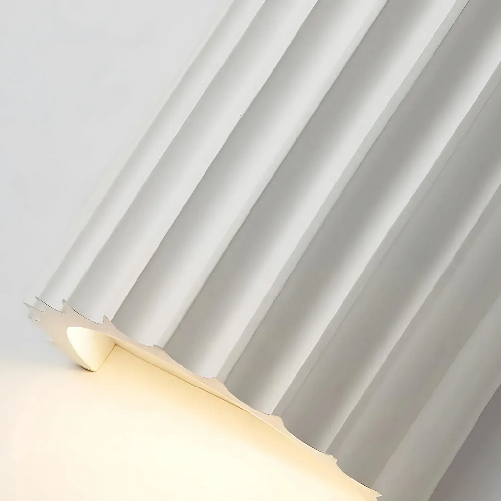 Maeve Minimalist Textured Transparent Resin Wall Light