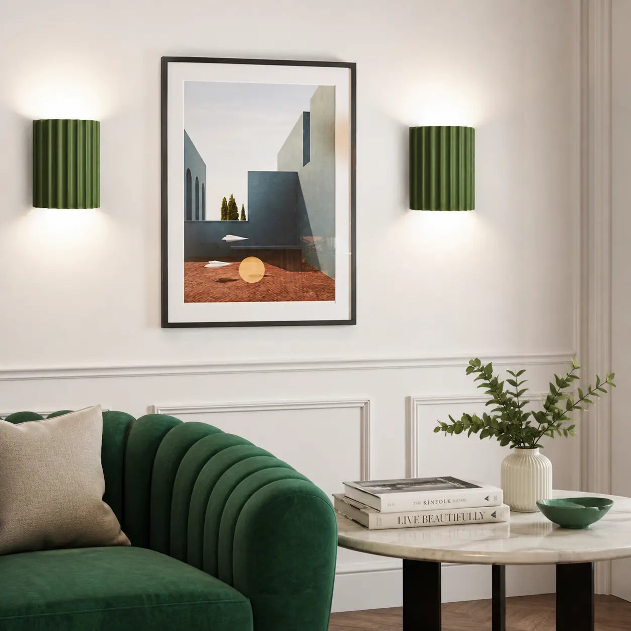 Maeve Transparent Resin Wall Sconce