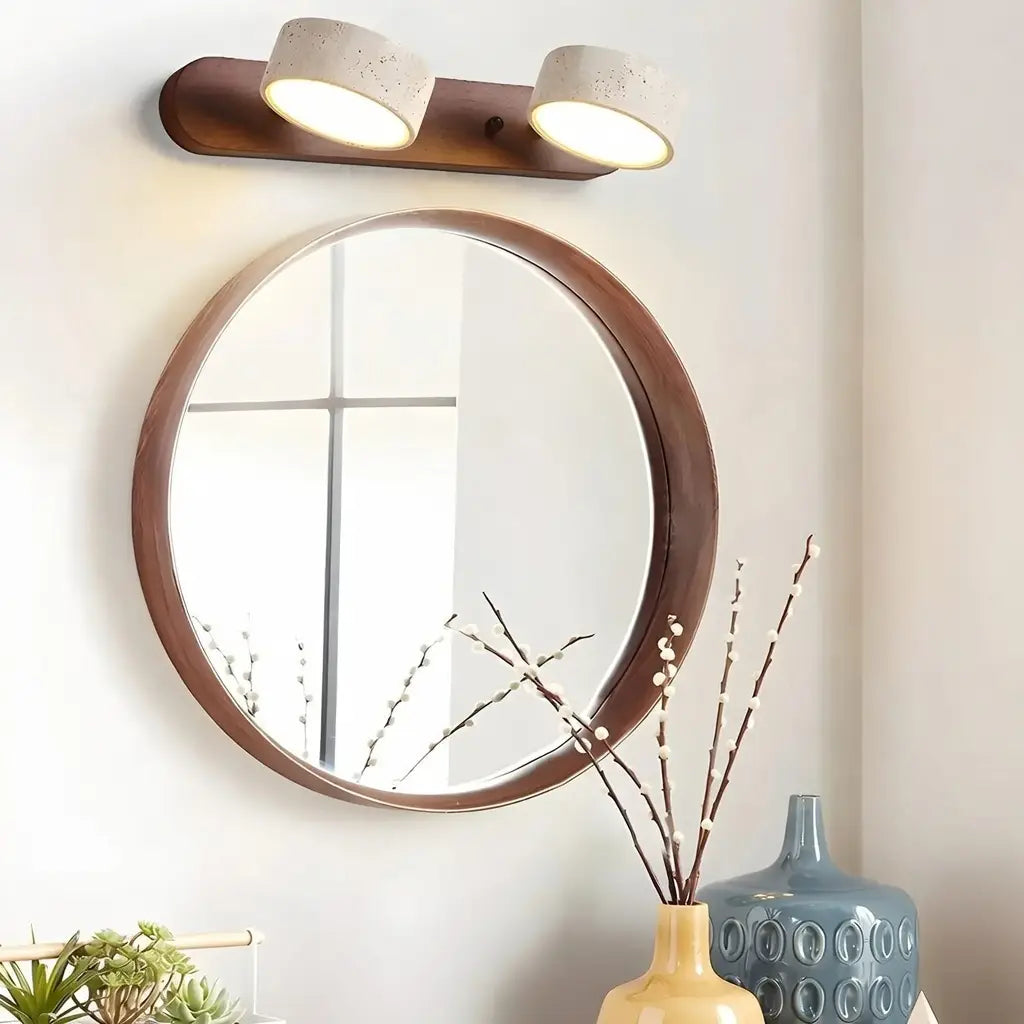 Travertine Minimalist Adjustable LED Bathroom Vanity Light