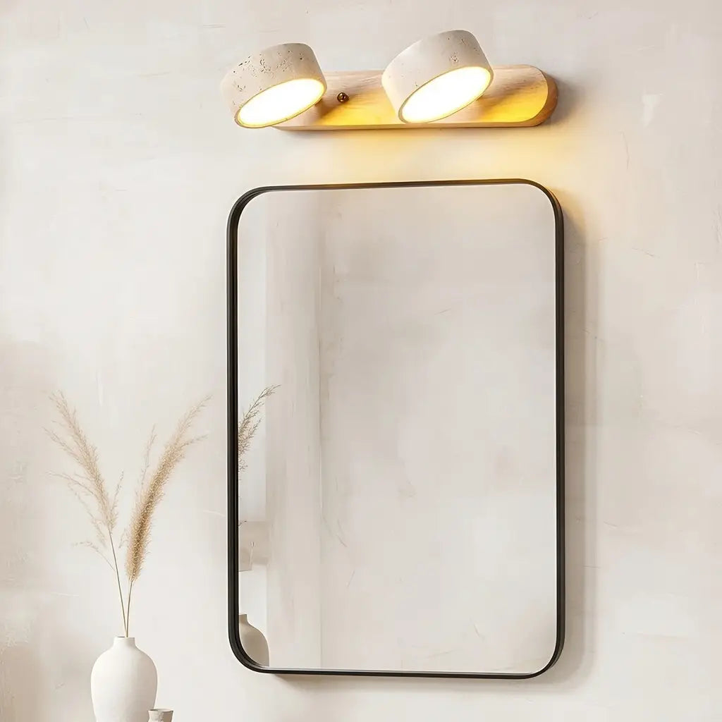 Travertine Minimalist Adjustable LED Bathroom Vanity Light