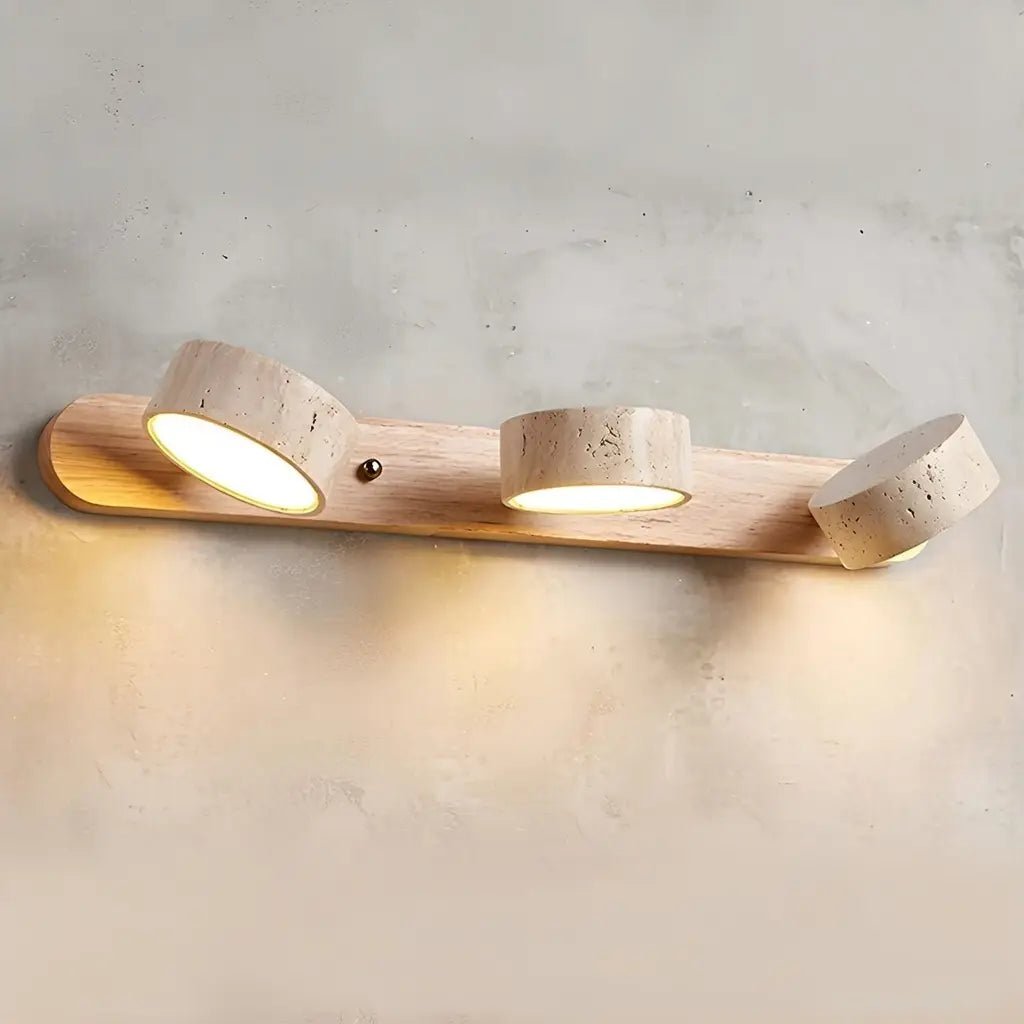 Travertine Minimalist Adjustable LED Bathroom Vanity Light