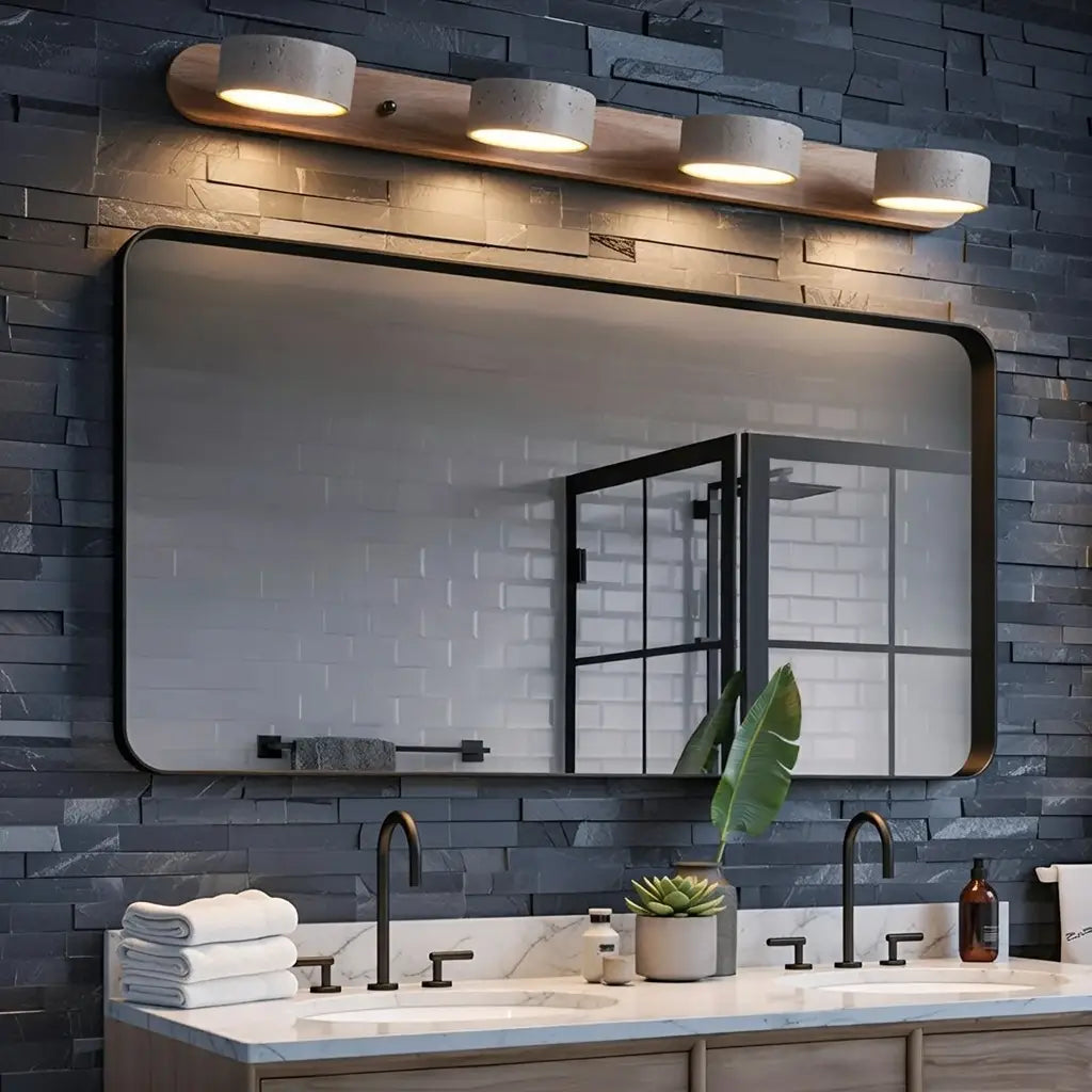 Travertine Minimalist Adjustable LED Bathroom Vanity Light