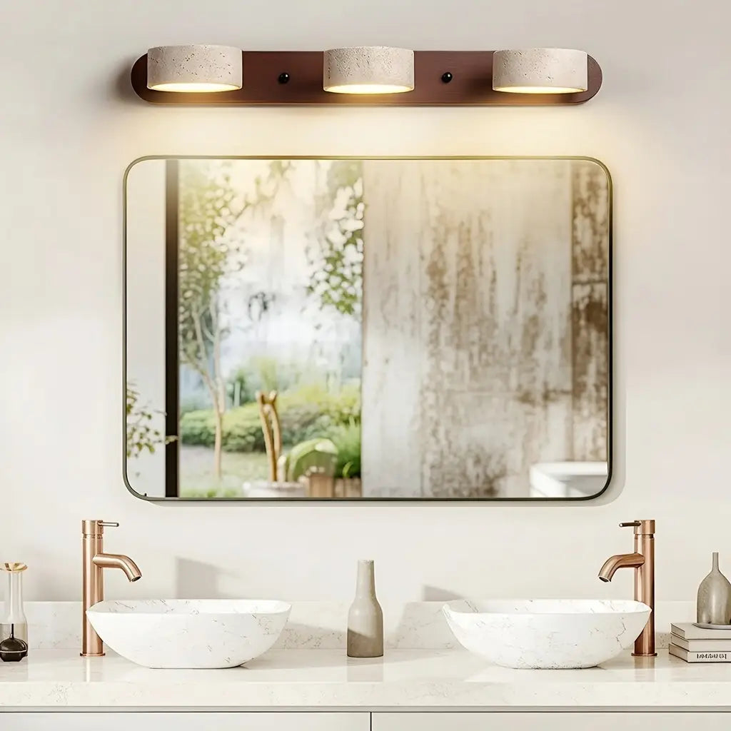 Travertine Minimalist Adjustable LED Bathroom Vanity Light