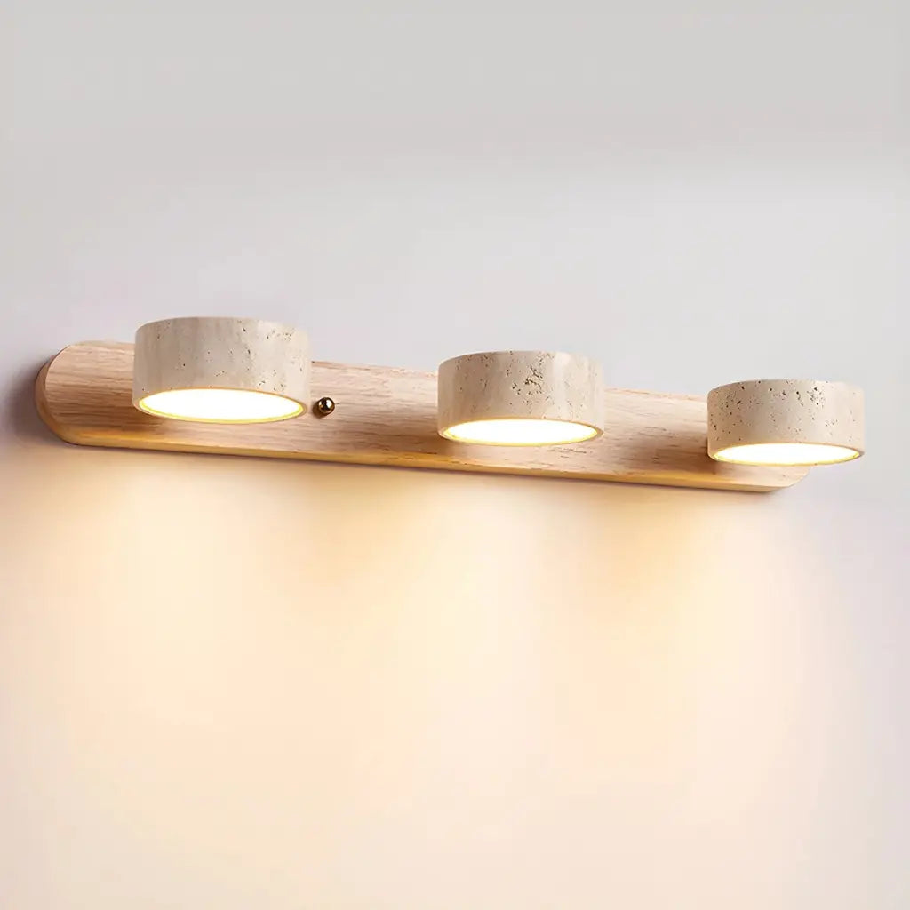 Travertine Minimalist Adjustable LED Bathroom Vanity Light