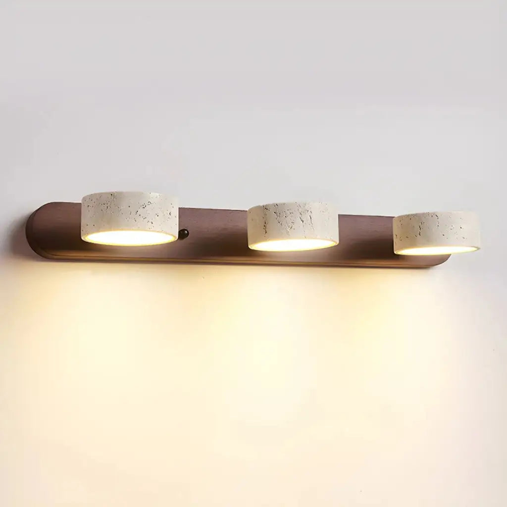 Travertine Minimalist Adjustable LED Bathroom Vanity Light