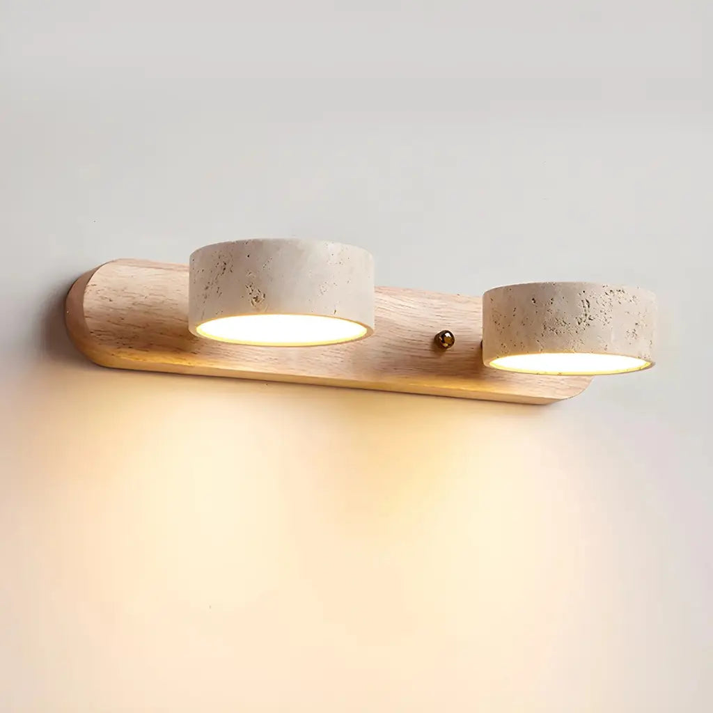 Travertine Minimalist Adjustable LED Bathroom Vanity Light