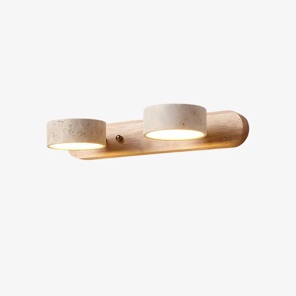 Travertine Minimalist Adjustable LED Bathroom Vanity Light