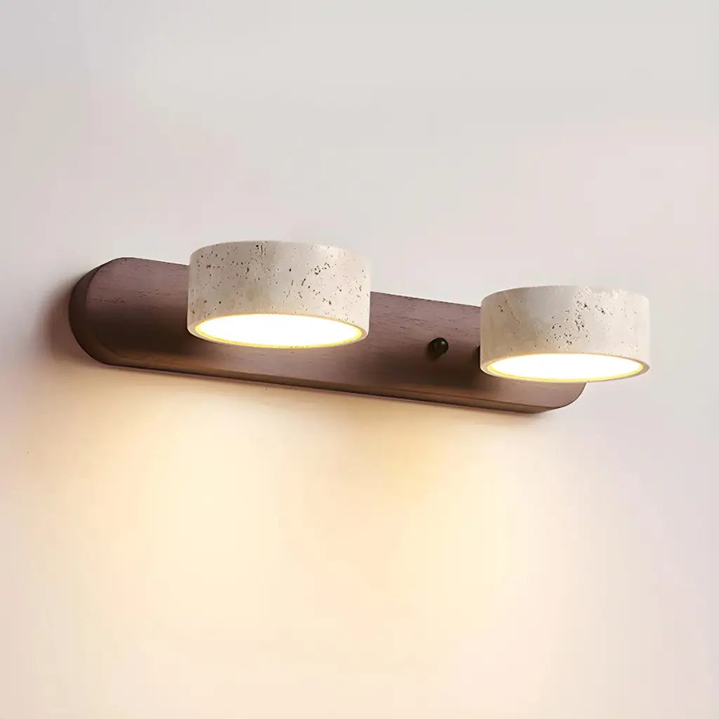 Travertine Minimalist Adjustable LED Bathroom Vanity Light