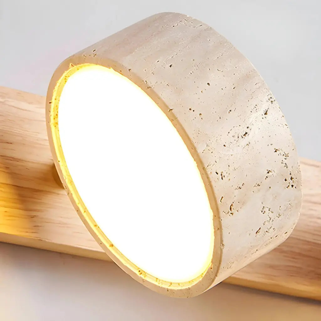 Travertine Minimalist Adjustable LED Bathroom Vanity Light