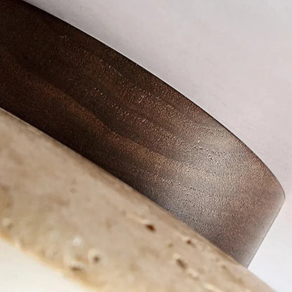 Travertine Glass Ceiling Lamp