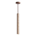Ariis Minimalist Travertine Linear LED Pendant Light