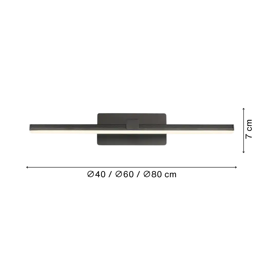 Ultra-Thin LED Bath Bar Vanity Light with Warm Light