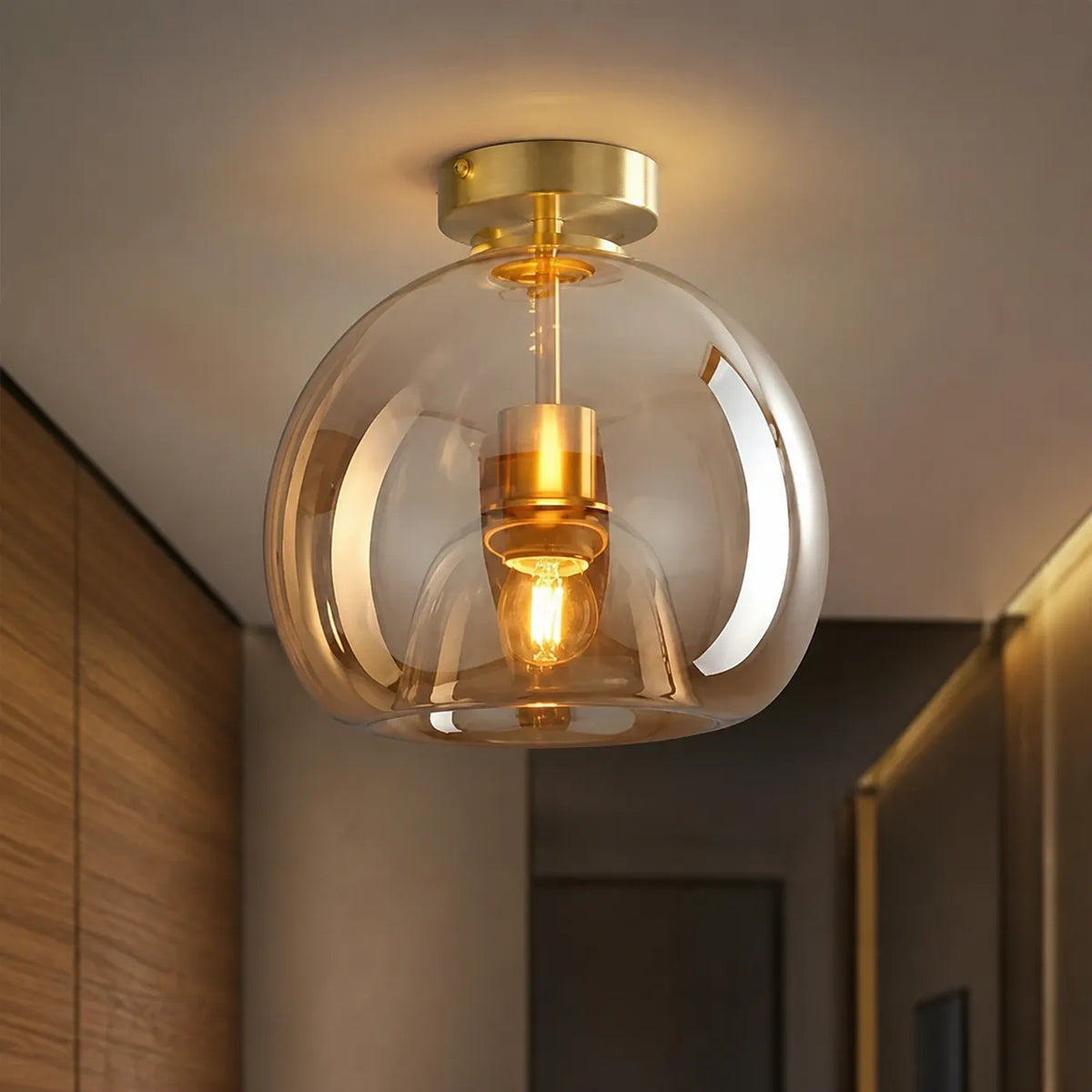 Vianne Retro 1-Light Glass Ceiling & Pendant Light