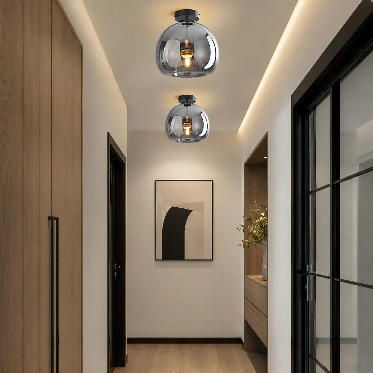 Vianne Retro 1-Light Glass Ceiling & Pendant Light