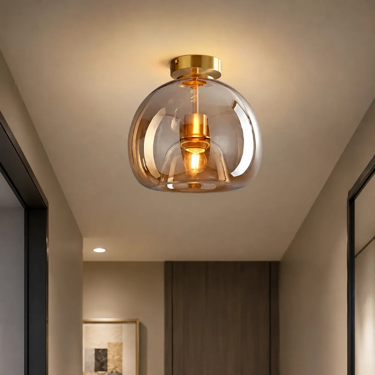 Vianne Retro 1-Light Glass Ceiling & Pendant Light