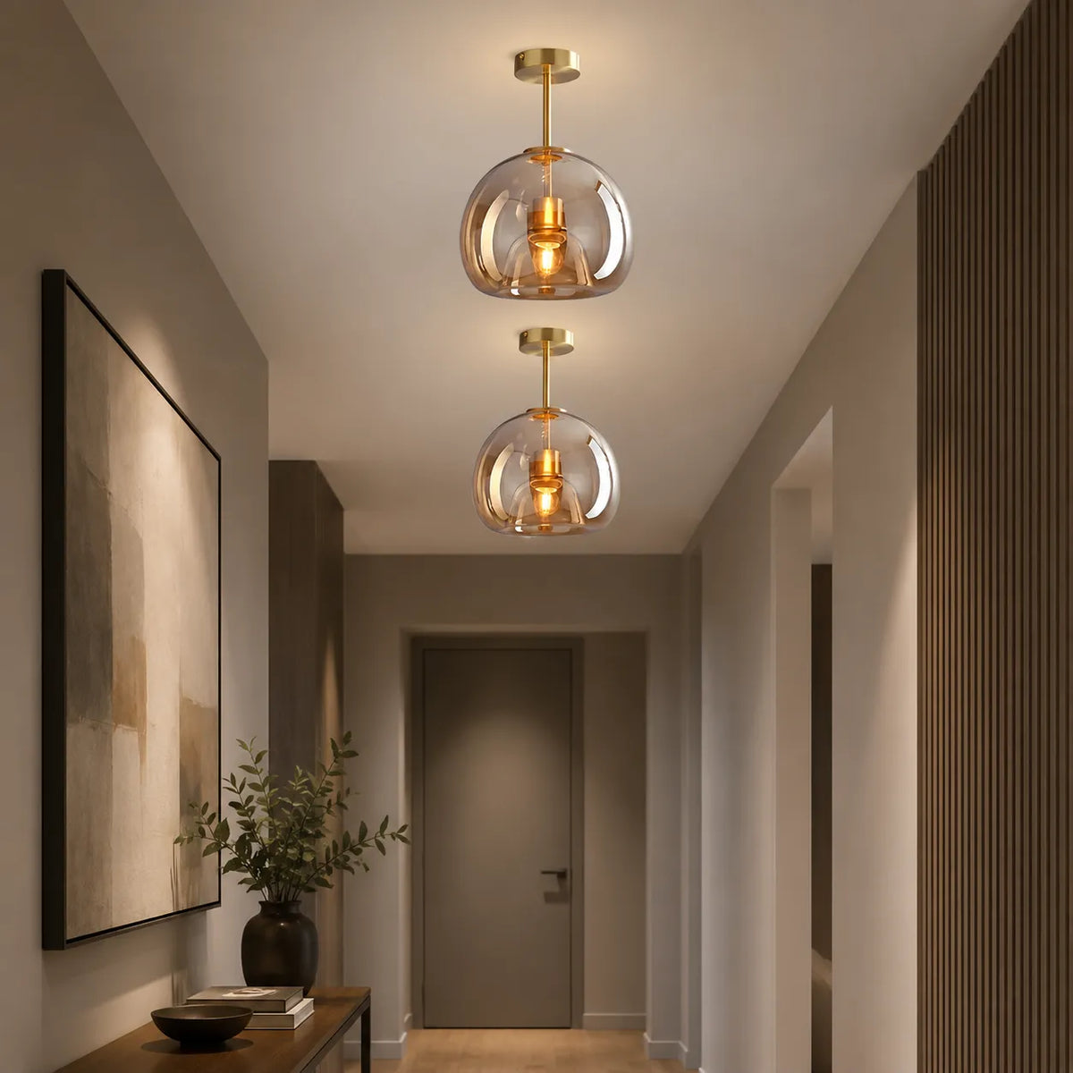 Vianne Retro 1-Light Glass Ceiling & Pendant Light