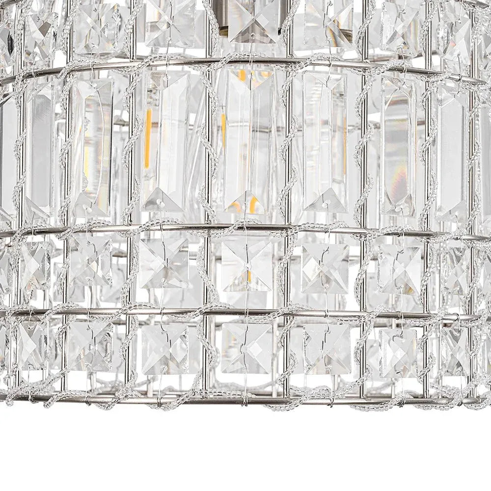 Lotte Vintage Crystal Birdcage Pendant Light