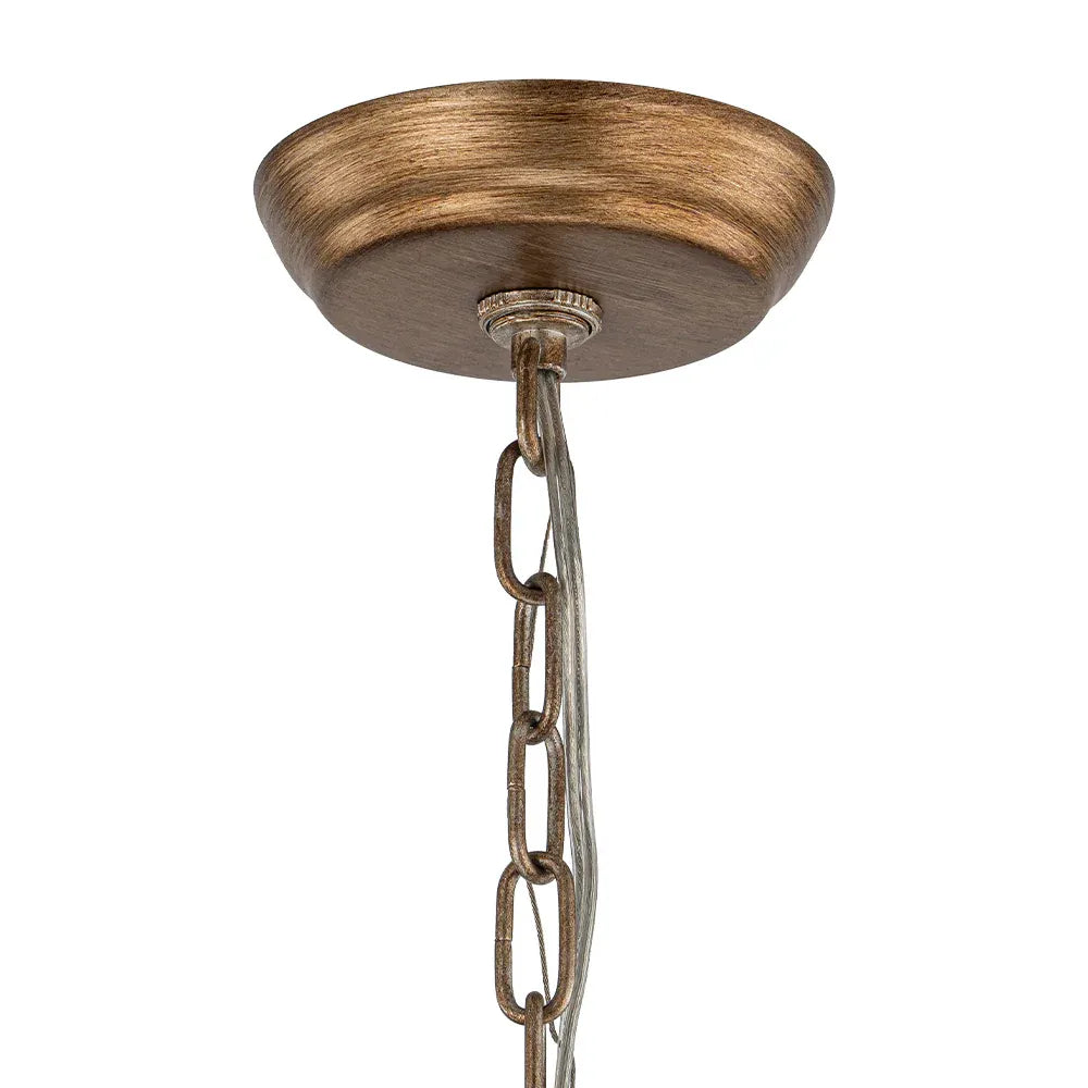 Vintage-Inspired Birdcage Pendant with Crystal Accents