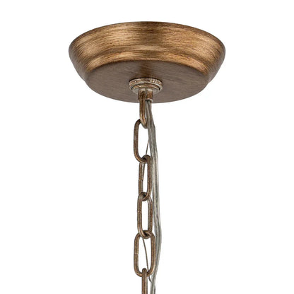 Vintage-Inspired Birdcage Pendant with Crystal Accents
