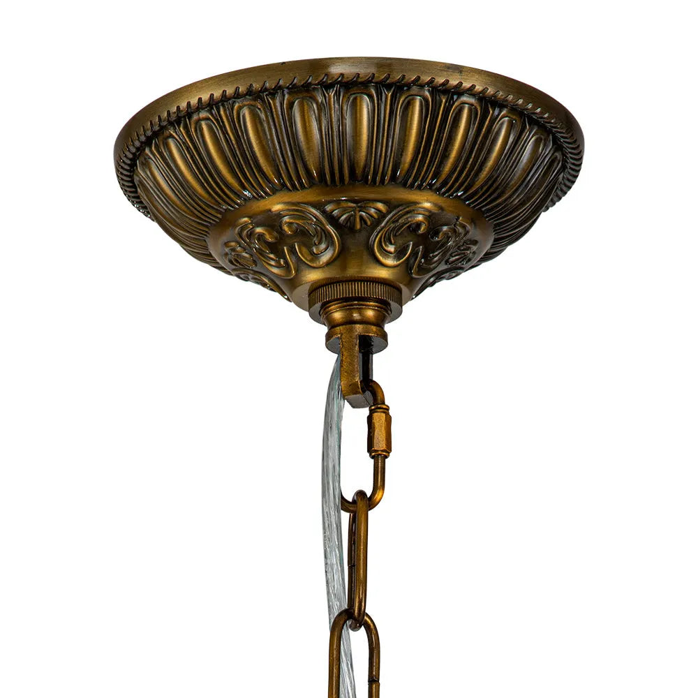 Vera Vintage Faceted Crystal Globe Chandelier