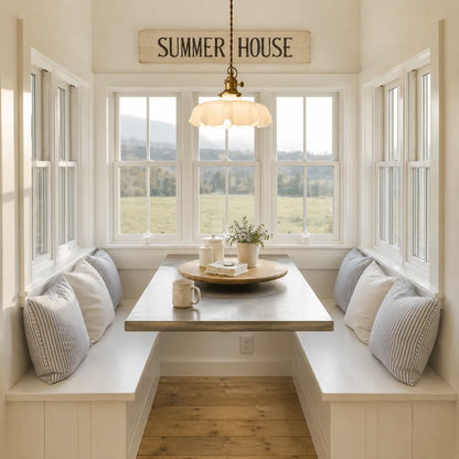 Vintage Cream Glass Flower Pendant Light